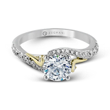 14k Gold Engagement Ring ZR874