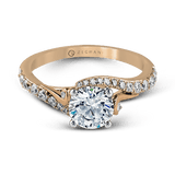 14k Gold Engagement Ring ZR874
