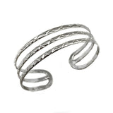 Silver Plated Brass Cuff Bracelet