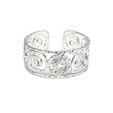 Silver Plated Brass Cuff Bracelet