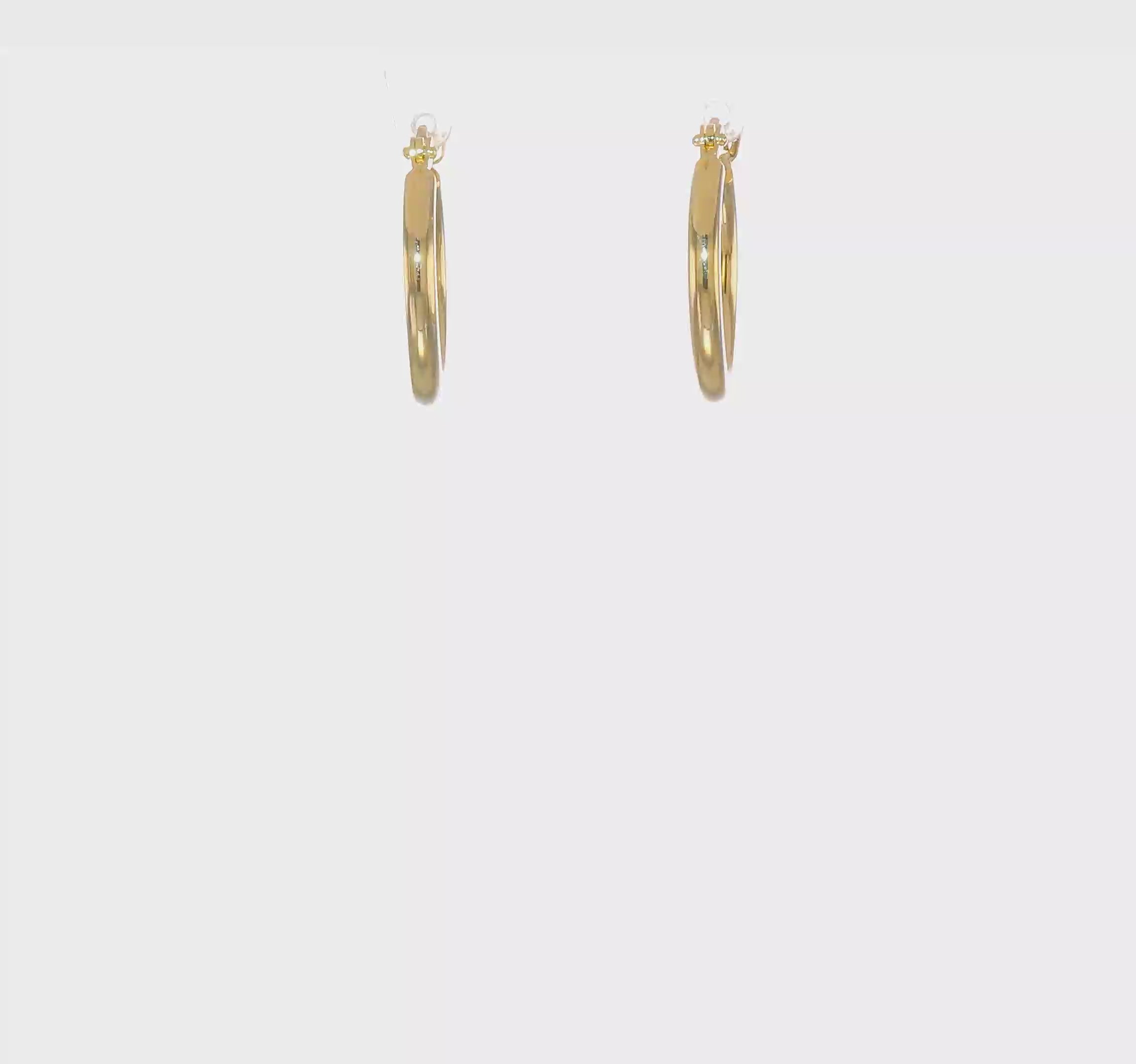 Leslie 14k Yellow Gold Polished 2mm Hoop Earrings