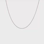 Nespoli Jewelers 10k White Gold .95mm Sparkle Rope Chain