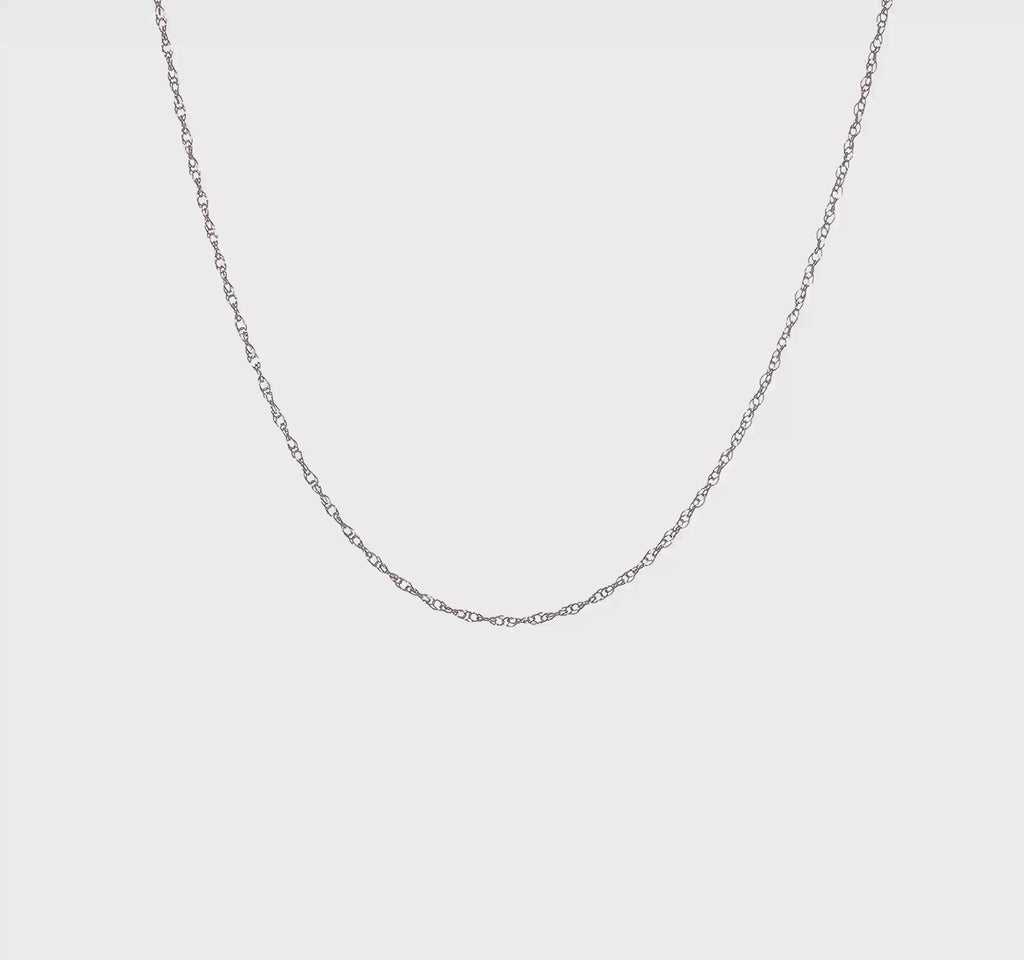 Nespoli Jewelers 10k White Gold .95mm Sparkle Rope Chain