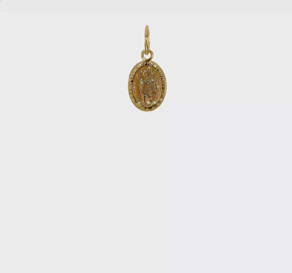 Nespoli Jewelers 10k Yellow Gold Oval St. Christopher Medal