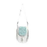 Moonwood Hand-tooled Bag in White