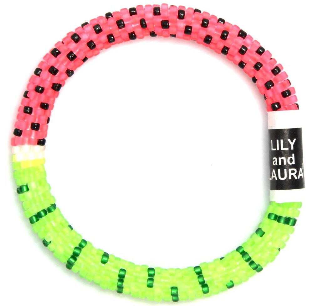 Lily and Laura Watermelon Bracelet
