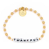 Little Words Project Gold Filled and Crystal Thankful Bracelet