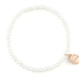 Knoxville Shiny Snow White Opal Bracelet