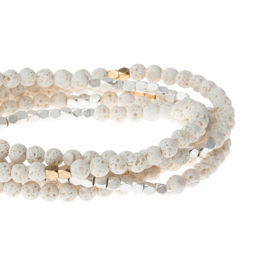 White Lava Stone of Strength Wrap