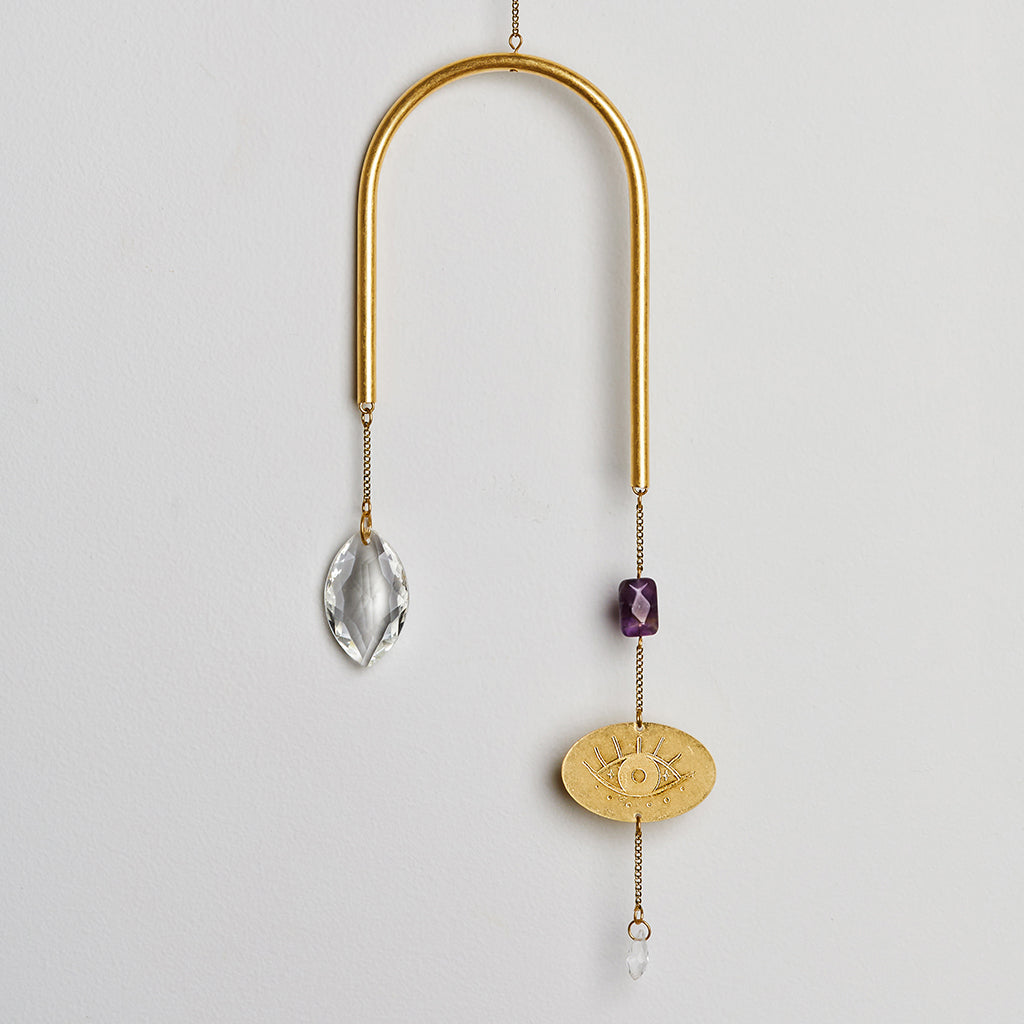 Scout Curated Wears Evil Eye and Amethyst SuncatcherEvil Eye and Amethyst Suncatcher