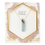 Scout Curated Wears Gold Amazonite Stone of Courage Point Necklace