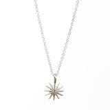 Sterling Silver 16" Maid of Honor Starburst Necklace