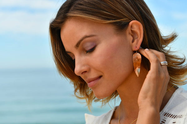 Lotus Jewelry Studio Gold Mia Fern Earrings