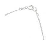 Sterling Silver Dare to...Little Y Square Bar Necklace 