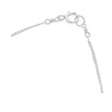 Sterling Silver 16" Bridesmaid Circle Necklace 