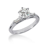 Nespoli Jewelers 14k White Gold Round Engagement Ring 102