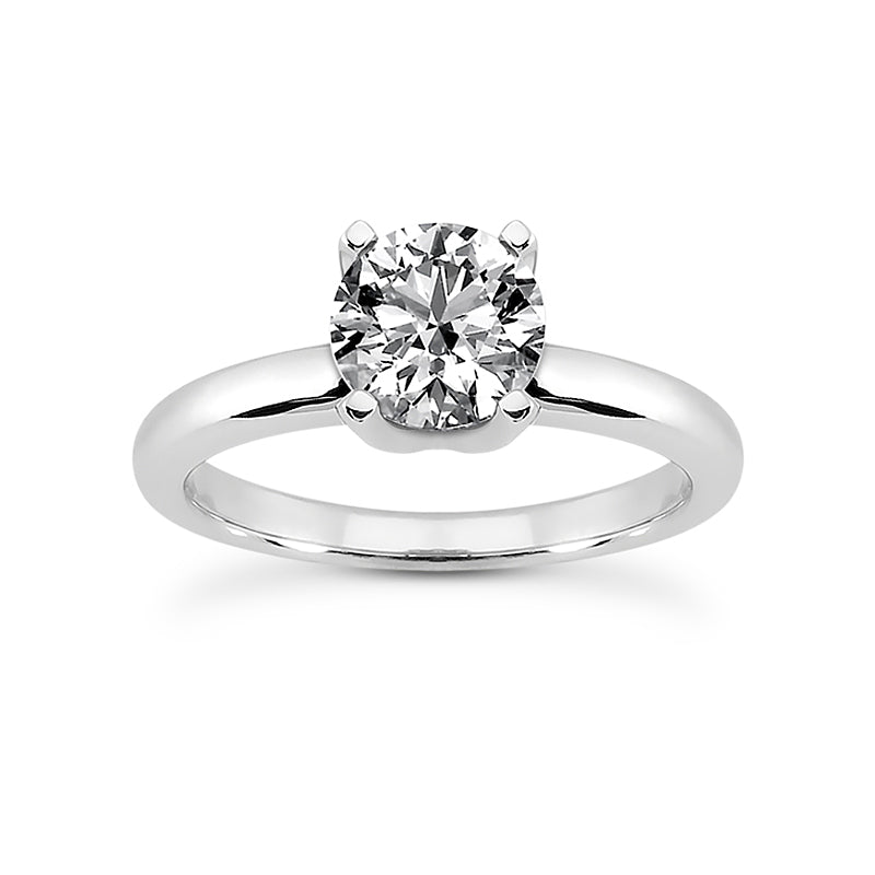 Nespoli Jewelers 14k White Gold Round Solitaire Engagement Ring 1486