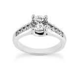 Nespoli Jewelers 14k White Gold Round Engagement Ring 1637