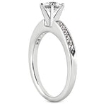 Nespoli Jewelers 14k White Gold Round Channel Engagement Ring 3001