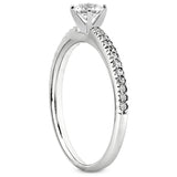 Nespoli Jewelers 14k White Gold Round Engagement Ring 3010