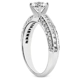 Nespoli Jewelers 14k White Gold Round Engagement Ring 3020