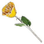 Yellow Silver Dipped Rose