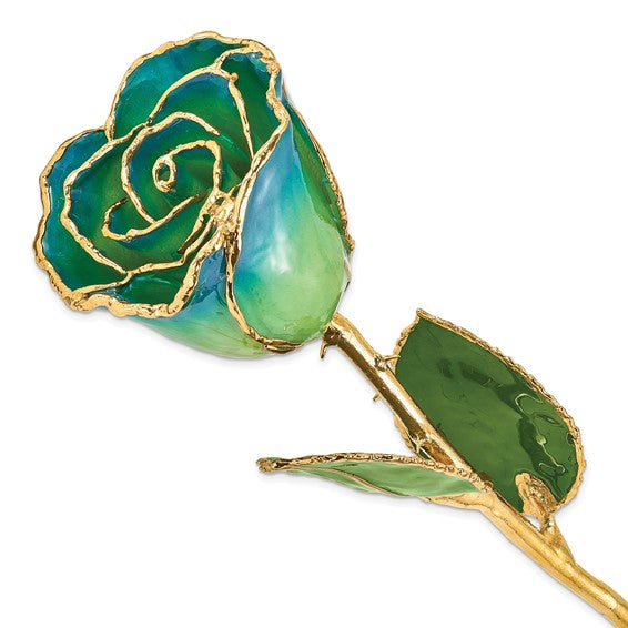 Nespoli Jewelers Peridot and Navy Pearl 24k Gold Dipped Rose