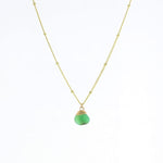 Lotus Jewelry Studio Gold Chrysoprase Trinket Necklace