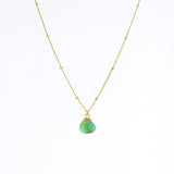 Lotus Jewelry Studio Gold Chrysoprase Trinket Necklace