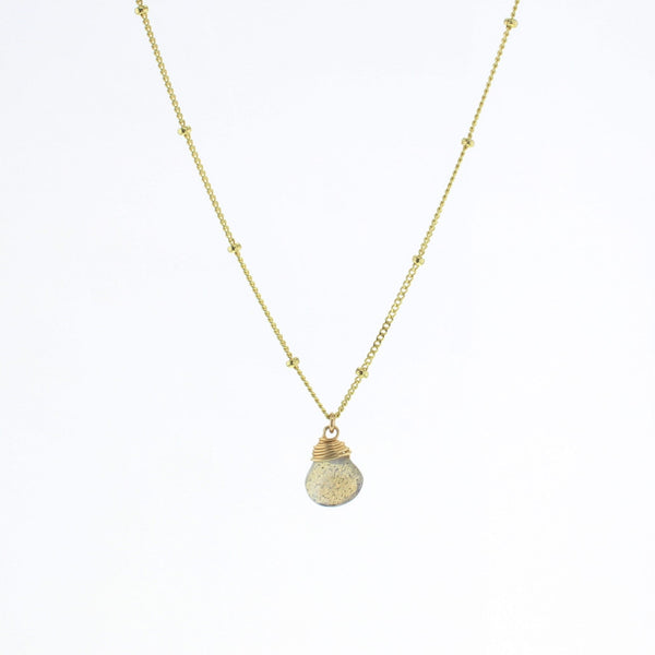 Lotus Jewelry Studio Gold Labradorite Trinket Necklace