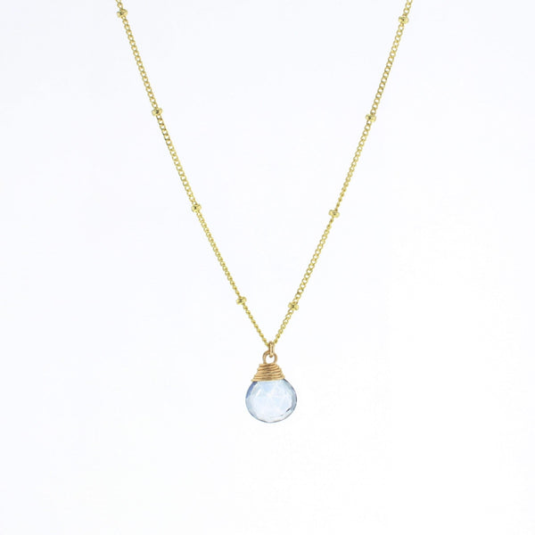 Lotus Jewelry Studio Gold Purple Mystic Topaz Trinket Necklace