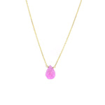 Lotus Jewelry Studio Gold Mila Ruby Necklace