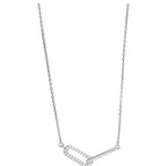 Sterling Silver .10ct Diamond LInked Necklace