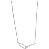 Sterling Silver .10ct Diamond LInked Necklace