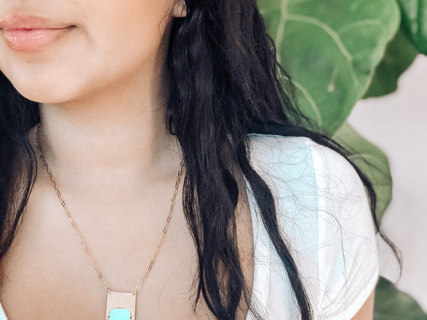 Lotus Jewelry Studio Silver Atoll Turquoise Necklace
