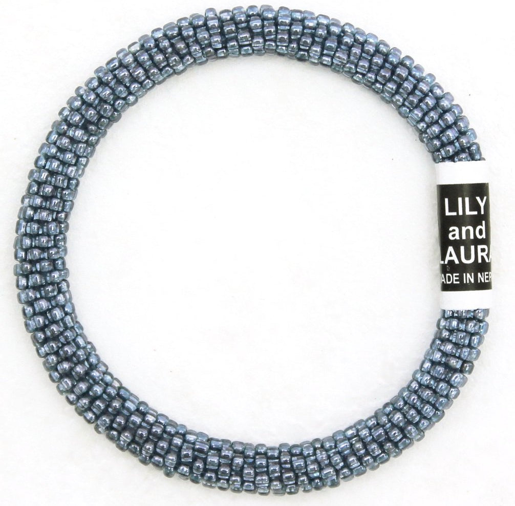 Lily and Laura Soft Denim Solid Bracelet