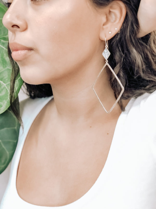 Lotus Jewelry Studio Gold Phoenix Earrings with Dendritic Opal