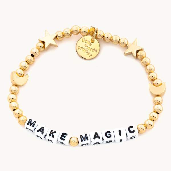 Little Words Project Make Magic Lucky Symbols Gold-Filled Bracelet