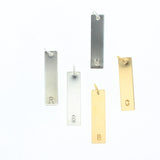 Silver Trinket Bar Letter Tag