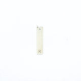 Silver Trinket Bar Letter Tag