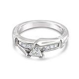 Platinum .41ct Engagement Ring