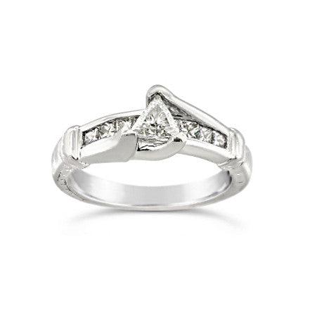 Platinum .41ct Engagement Ring