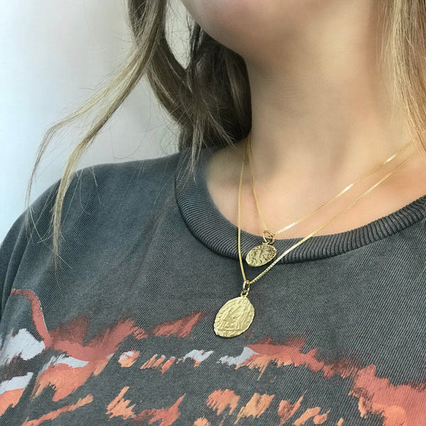 Lotus Jewelry Studio Gold Large Hermes Coin Necklace