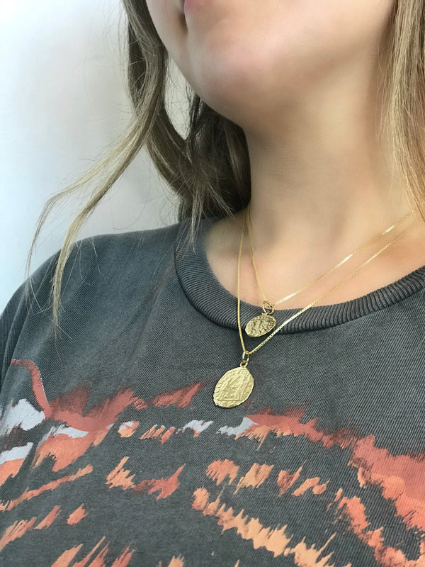 Lotus Jewelry Studio Gold Large Hermes Coin Necklace