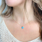 Lotus Jewelry Studio Sterling Silver Blue Chalcedony Trinket Necklace