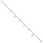 Sterling Silver Sun Moon & Stars Anklet