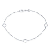 SS Open Hexagon Bracelet