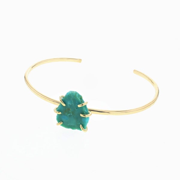 Lotus Jewelry Studio Gold Turquoise Kiona Cuff Bracelet
