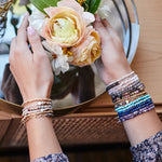 Scout Curated Wears Blue Sky Jasper Mini Stone With Chain Stacker Bracelet