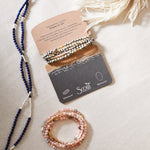 Scout Curated Wears Morganite Stone & Black Tourmaline of Stones of Divine Love Energy Wrap